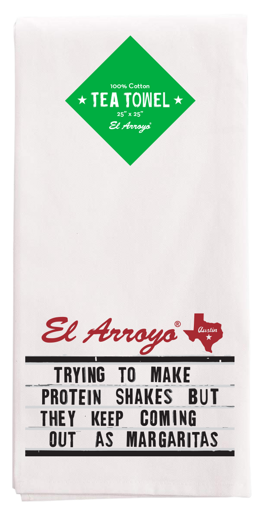 Protein Shake Tea Towel