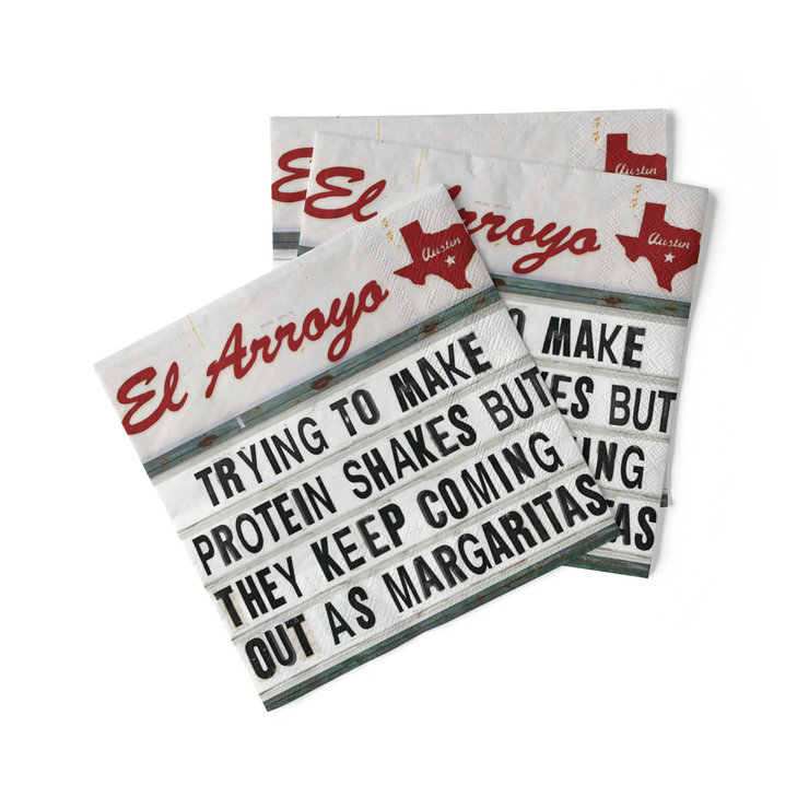 Protein Shakes Cocktail Napkins