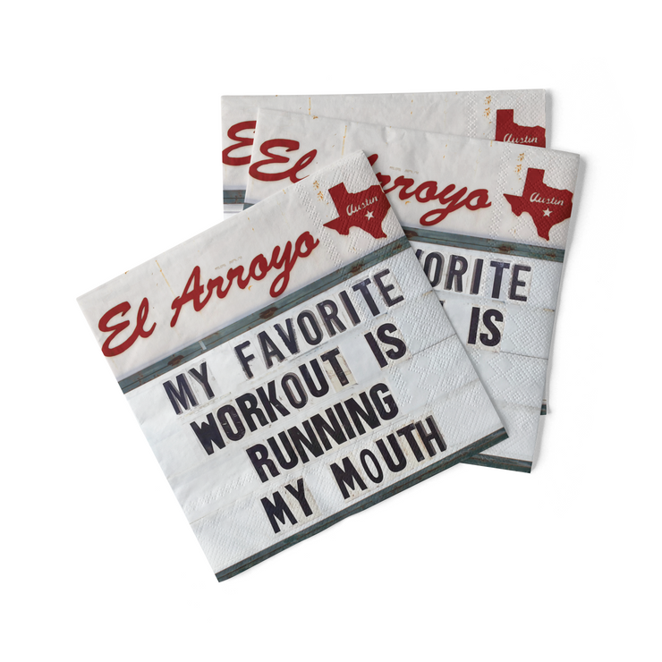 Running My Mouth Cocktail Napkins