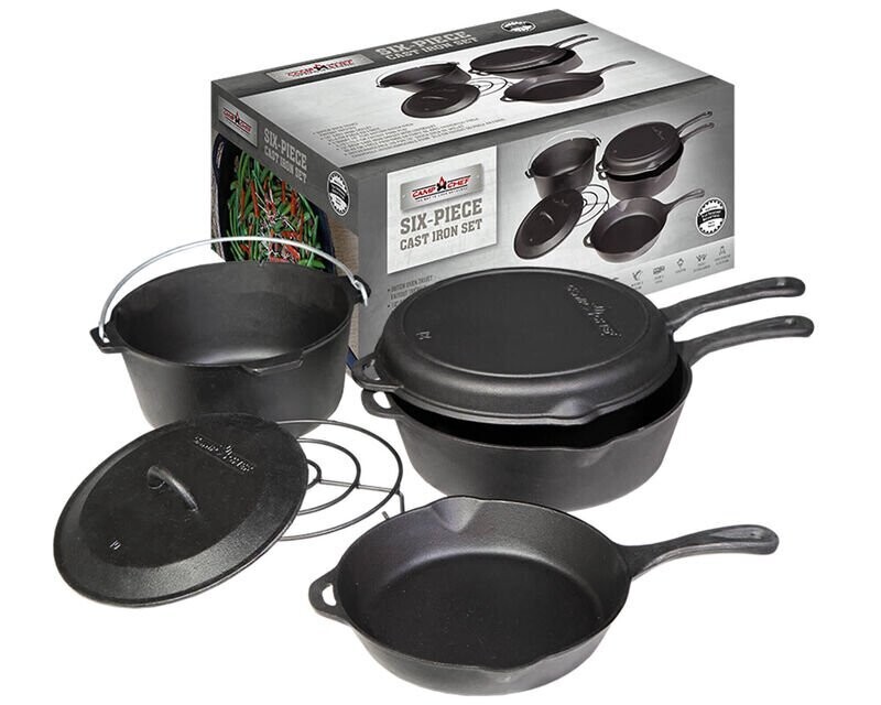 6 Piece Cast Iron Set