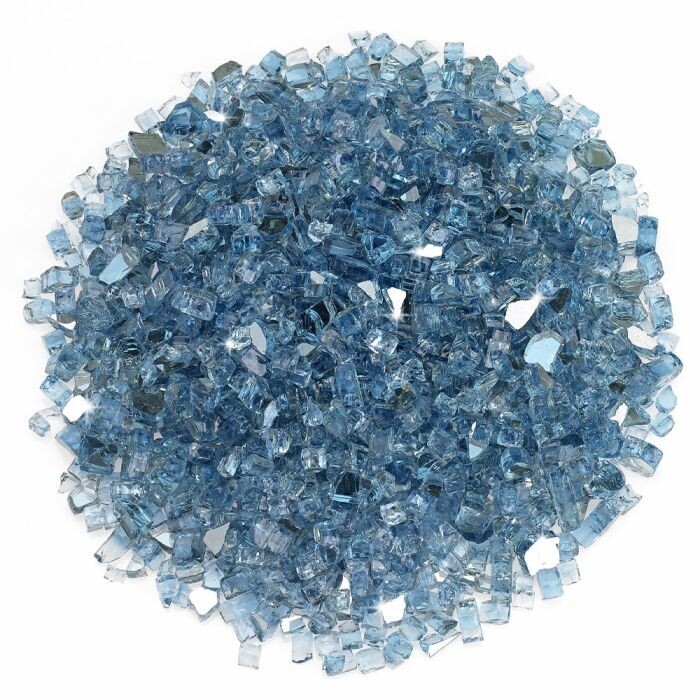 1/4" Fire Glass - Pacific Blue
