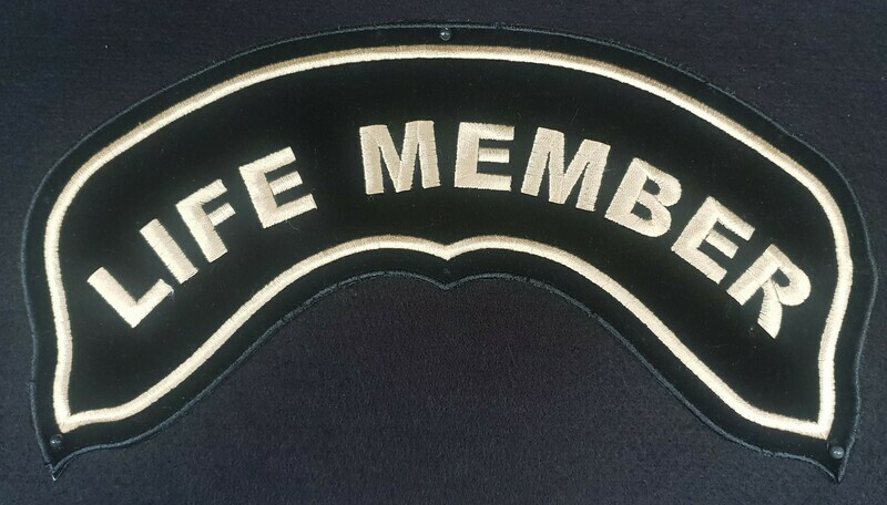 LIFE MEMBER CHEVRON - LARGE OLD GOLD