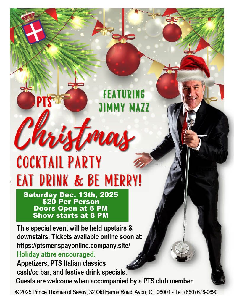 Christmas Cocktail Party Dec 13th 6pm