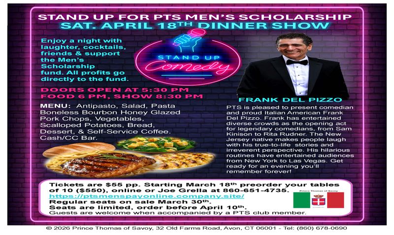 Stand up for PTS Men's Scholarship