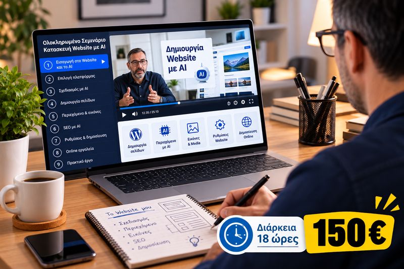 Κατασκευή Website με ΑΙ