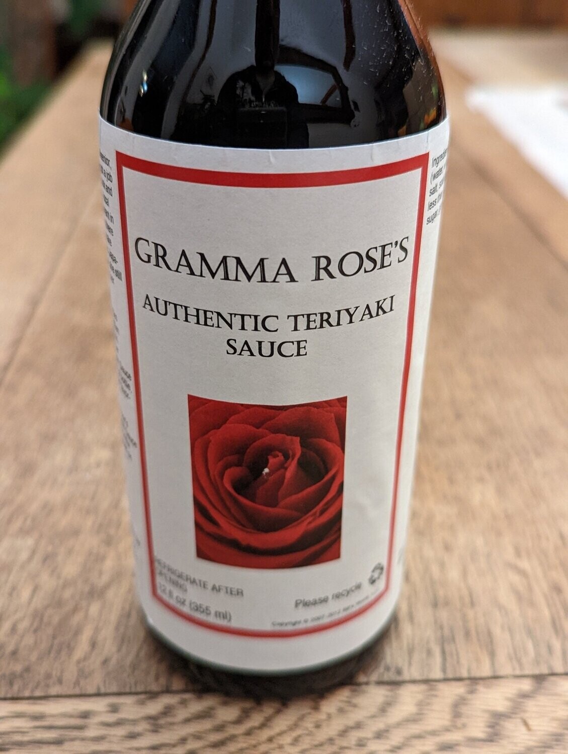Gramma Rose's Authentic Teriyaki Sauce