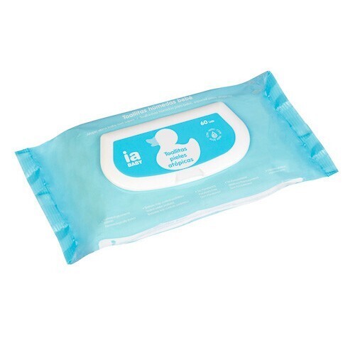 Interapothek | Toalhitas de bebê para pele atópica 60 uds.