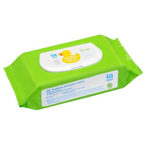 Interapothek | Toalhitas de Bebê com Aloe Vera - 80 Unidades