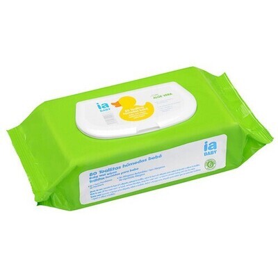 Interapothek | Toalhitas de Bebê com Aloe Vera - 80 Unidades