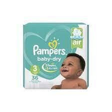 Pampers | Fraldas Baby-Dry T-3 Midi (6-10Kg) 36 uds
