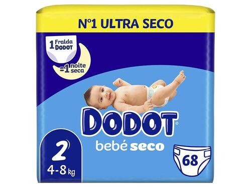 Dodot Bebé Seco: Noites tranquilas e pele protegida.