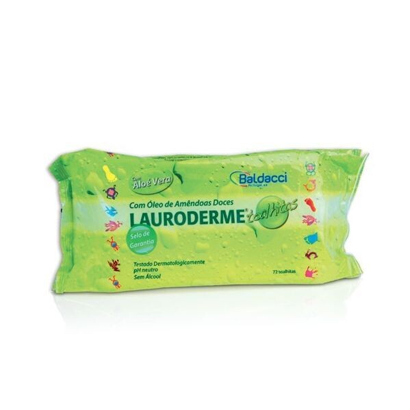 Lauroderme | Toalhitas de Aloe Vera 72 Unidades