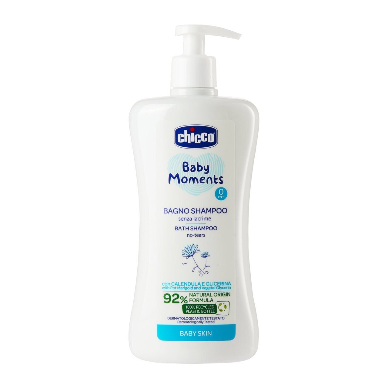 Chicco |  Gel de Banho Corpo e Cabelo Baby Moments - 500ml