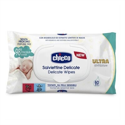 Chicco | Toalhitas Ultra e Puro 60 pçs Com Tampa