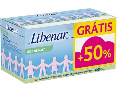 Libenar | Soro Fisiologico 5ml 40 + 20 Un