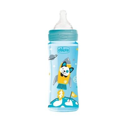 Chicco | Biberão Well Being 4m+ 330 ml Azul
