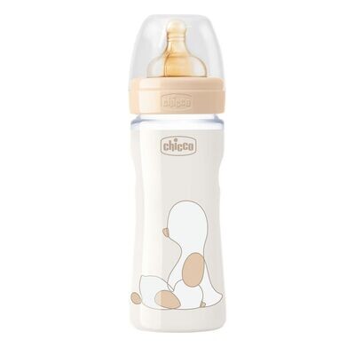 Chicco | Biberão Original Touch Vidro 0m+ 240ml Beige