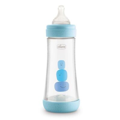 Chicco | Biberão Perfect 5 4M+ 300ml Azul Claro