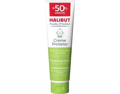Halibut | Muda Fraldas Creme Protetor 150g - Prevenção de Assaduras