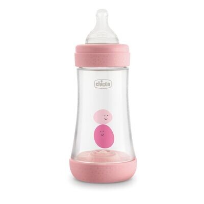 Chicco | Biberão Perfect 5 2M+ 240ml Rosa