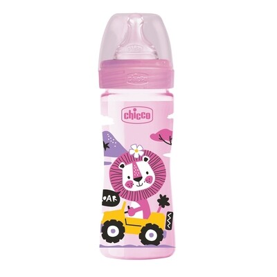 Chicco | Biberão Well Being 2m+ 250 ml Rosa
