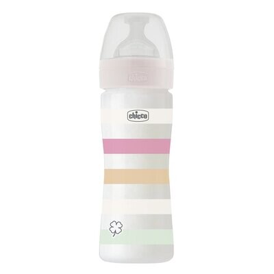 Chicco | Biberão Well Being Fluxo Médio Colors 250ml 2m+