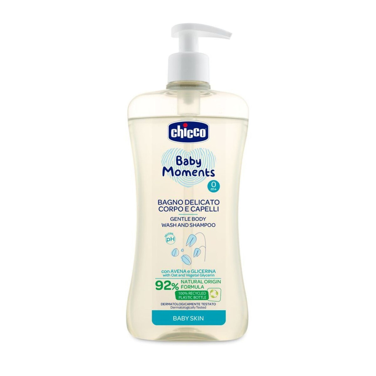 Chicco | Banho Delicado Corpo e Cabelo Baby Moments - 500ml