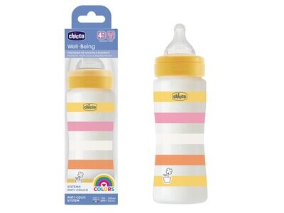 Chicco | Biberão Well-Being Fluxo Rápido 330ml - 4m+
