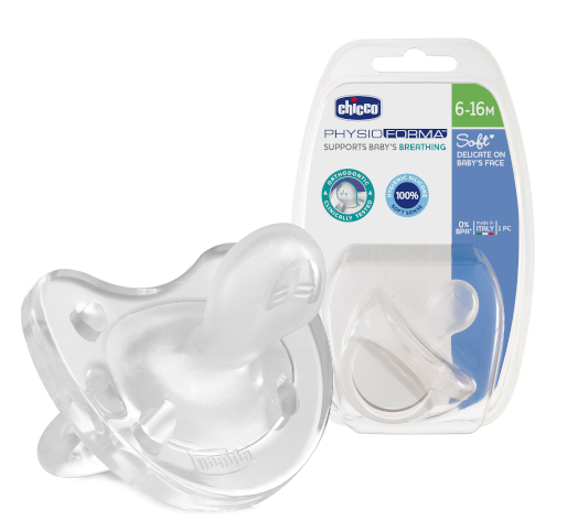 Chicco | Chupeta Physio Soft silicone 6-16m Neutra