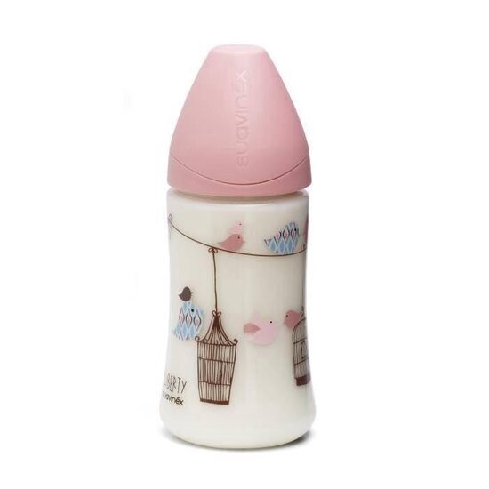 Suavinex | Biberão Conjunto Presente 2x de 270ml - Rosa +0m