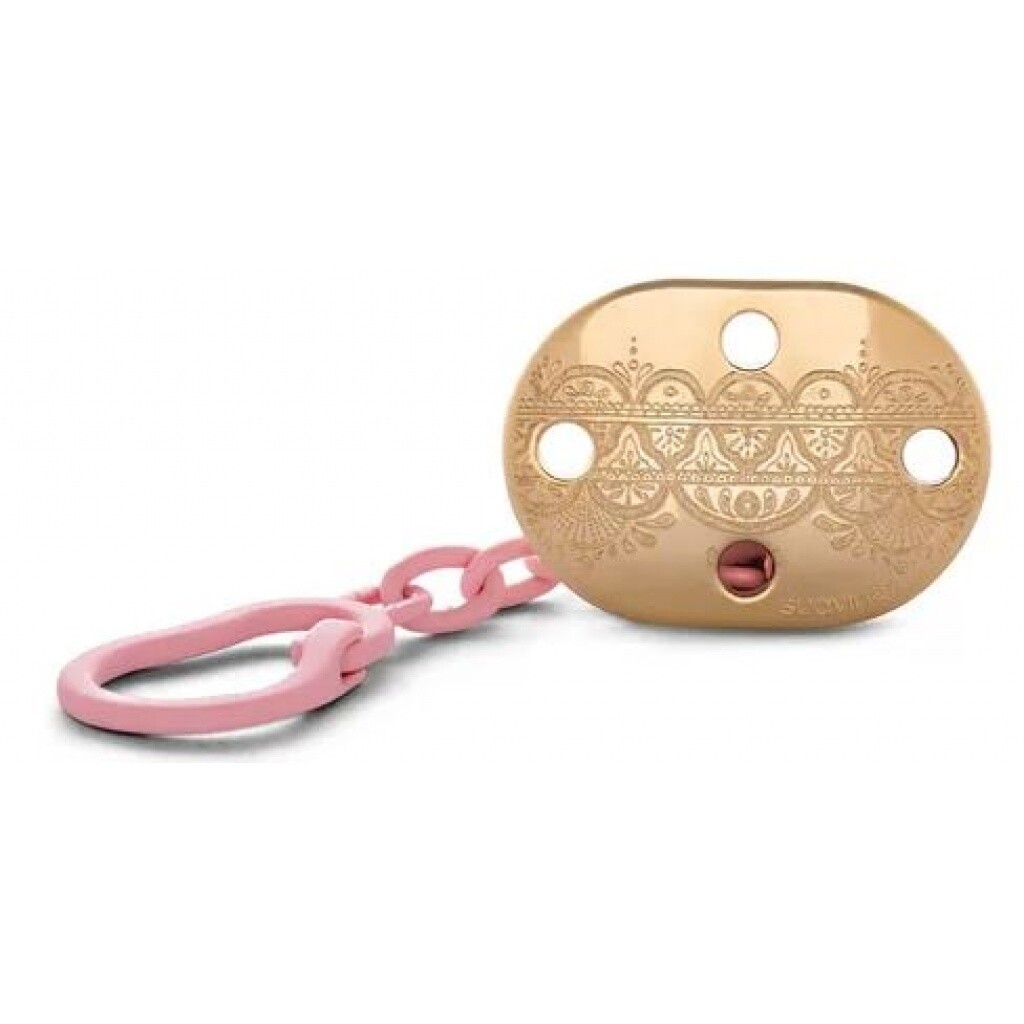 Suavinex | Corrente Porta-Chupetas Premium +0 meses Rosa