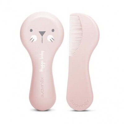 Suavinex | Conjunto de Escova e Pente Infantil  Rosa