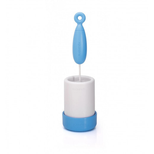 Suavinex | Escova Dupla de Biberão + suporte, azul