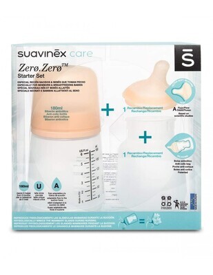 Suavinex | Biberão ZeroZero Anticólico 180ml 0m+