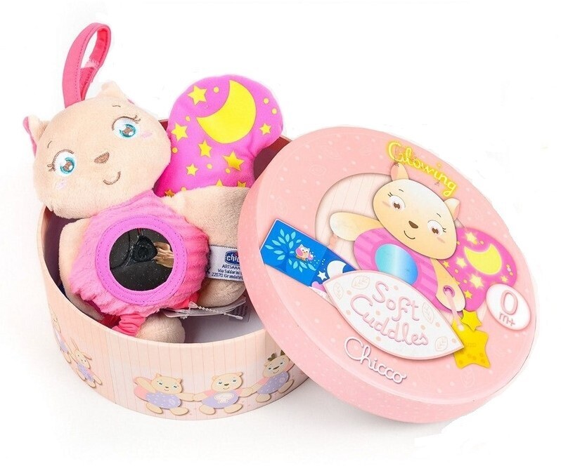 Chicco | Soft Cuddles Esquilo Rosa 0M+
