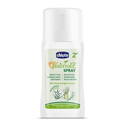 Spray Anti-Mosquitos NaturalZ Chicco: Proteção natural e suave para a pele do bebé contra mosquitos.