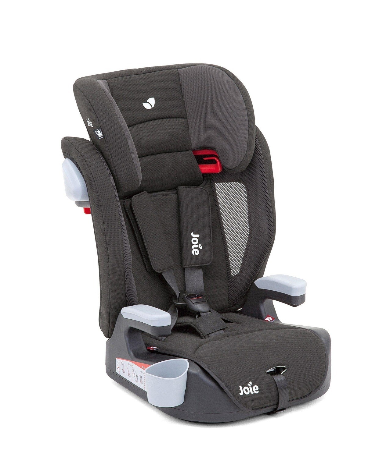 Assento Auto Joie Elevate Two Tone Black – cadeira auto grupo 1/2/3 com proteção lateral e conforto ajustável.