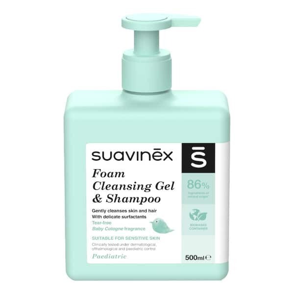 Suavinex | Gel de Limpeza e Shampoo Espuma Bebê 500ml