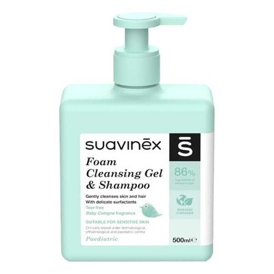 Suavinex | Gel de Limpeza e Shampoo Espuma Bebê 500ml