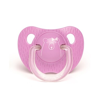Suavinex | Chupeta Silicone Anatómica Evolution Urso 6-18m Roxo
