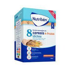 Nutriben | Papa Farinhas 8 Cereais &amp; 4 Frutas (Láctea) 300g (X2)
