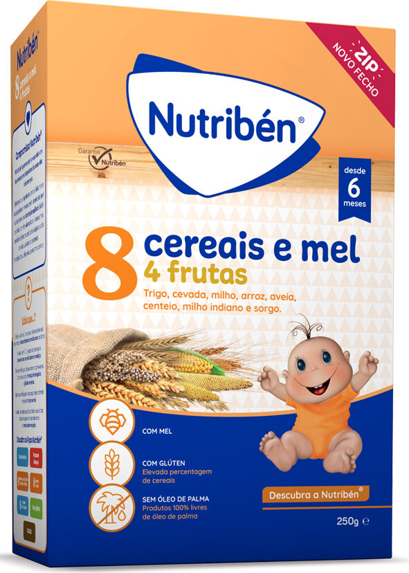Nutriben | 8 Cereias e Mel 4 Frutos 250g