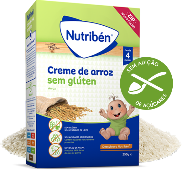 Nutriben | Papa Bebé Creme de Arroz Sem Glúten 250g