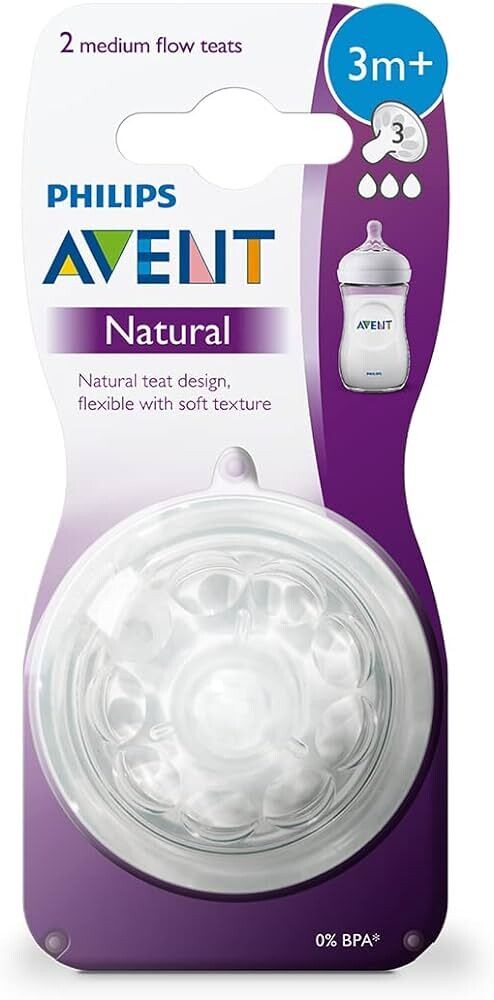 Avent | Tetina Natural Luxo Medio 3M+