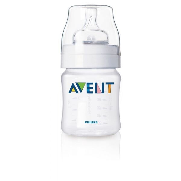 Avent | Biberão Clássico Plástico 125ml - Fluxo Recém-Nascido