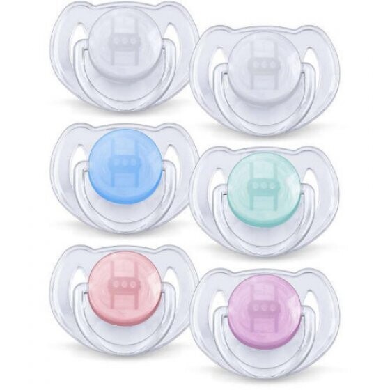 Avent | Chupeta  0-6 M Transparente x2