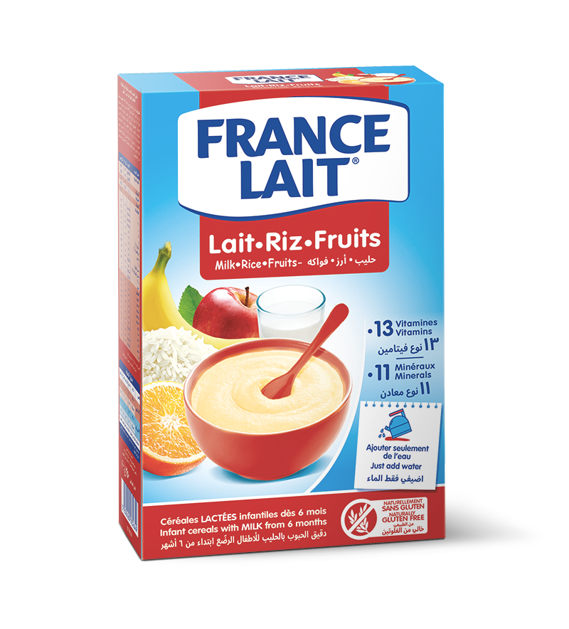 France Lait | Cereals Milk Rice Fruits - Sabores Frutados 250g