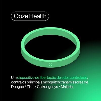 Ooze | Kita Pulseira Anti-Mosquito em Silicone Medicinal T - XL