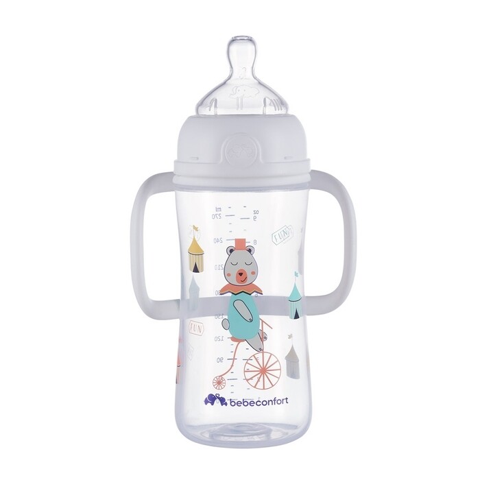 Bébé Confort | Biberon Emotion PP Funny Friends c/ Asas Silicone T2 270ml