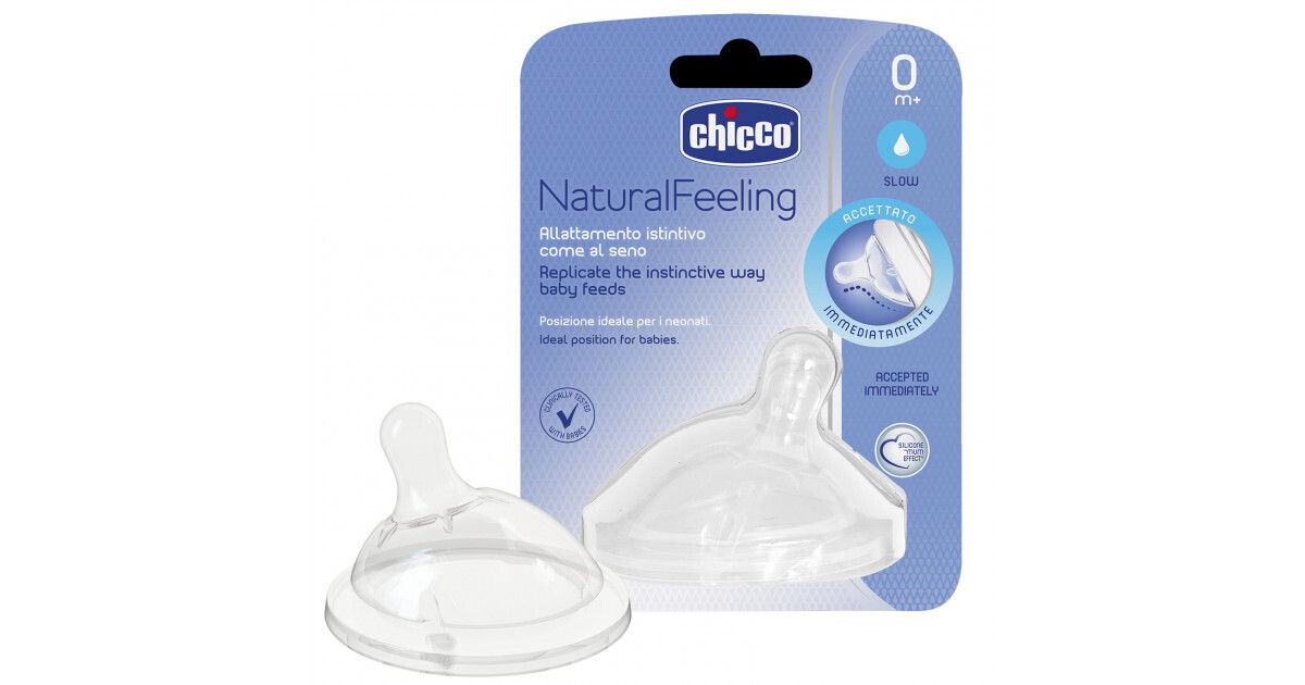 Chicco | Tetina NaturalFeeling 0M+ Fluxo Lento